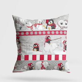 Aberto Design Cojín Multicolor 43 x 43 cm con Relleno de Silicona